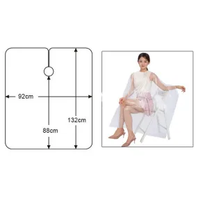 100 Pieces Waterproof Disposable Hair Cutting Cape Gown Hair Cut Capes Apron
