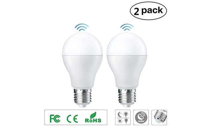 2 Piece/lot E27 LED Light Bulb With Motion Sensor