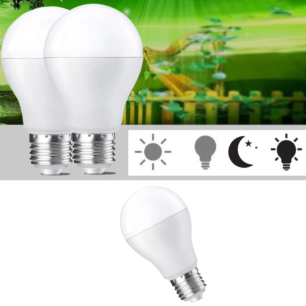 2 Piece/lot E27 LED Light Bulb With Motion Sensor