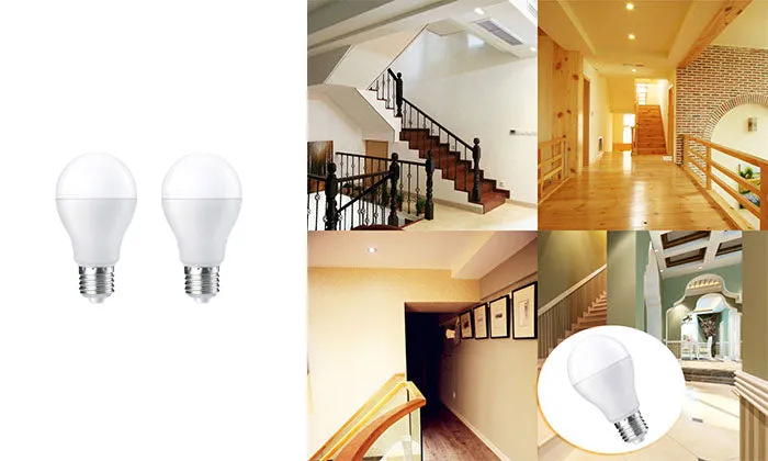 2 Piece/lot E27 LED Light Bulb With Motion Sensor