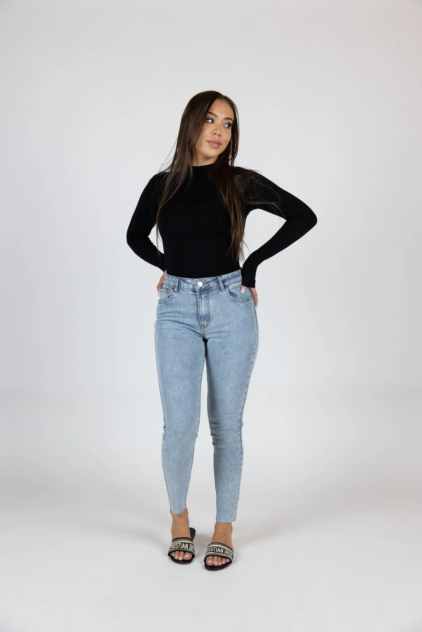 Acid Wash Skinny Jeans