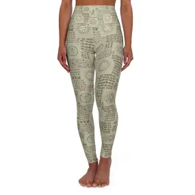 Alchemy Print-High Waisted Yoga Leggings (AOP)