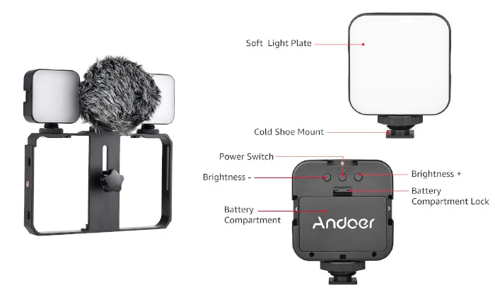 Andoer Smartphone Video Cage Kit