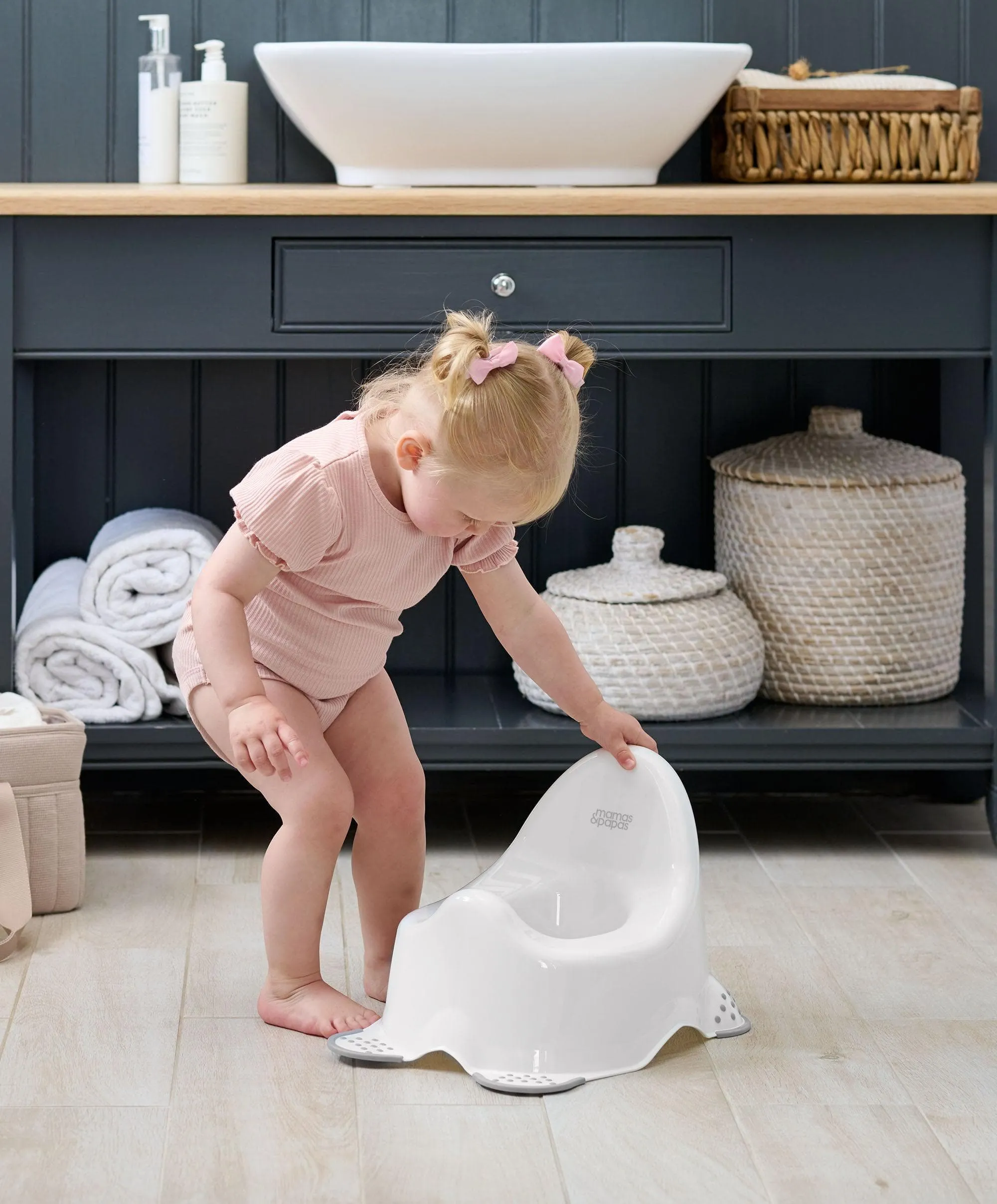Anti Slip Potty – Pebble Grey