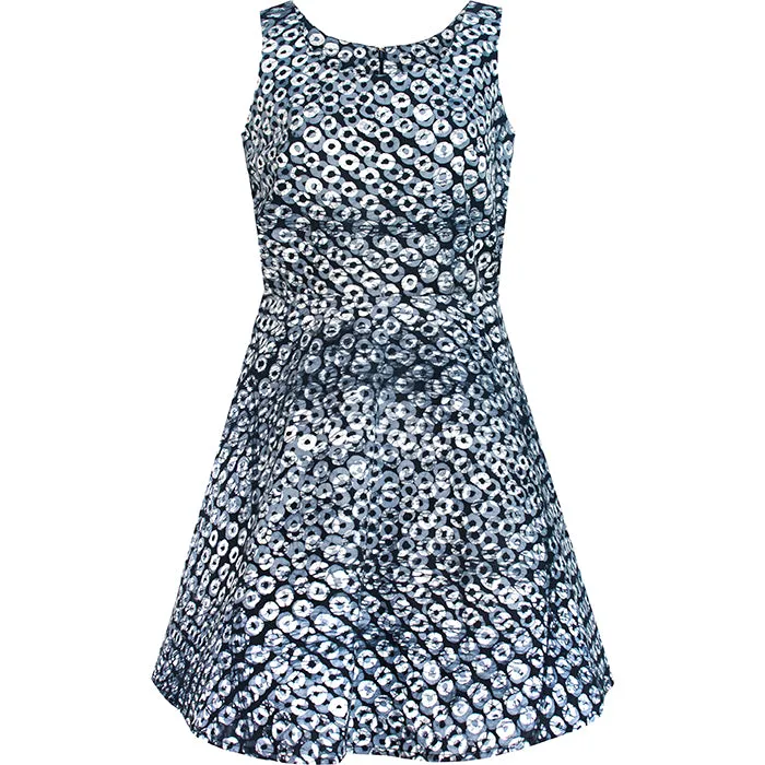 Ava Dress: Rings - Black-Organic