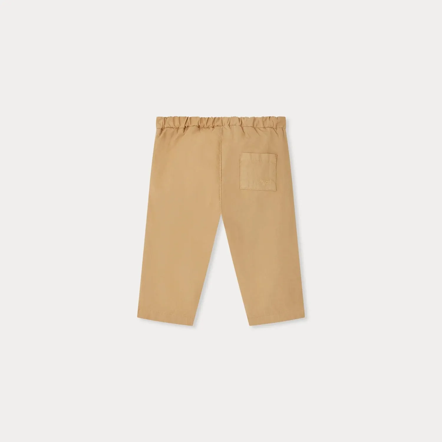 Baby Boys Khaki Cotton Trousers