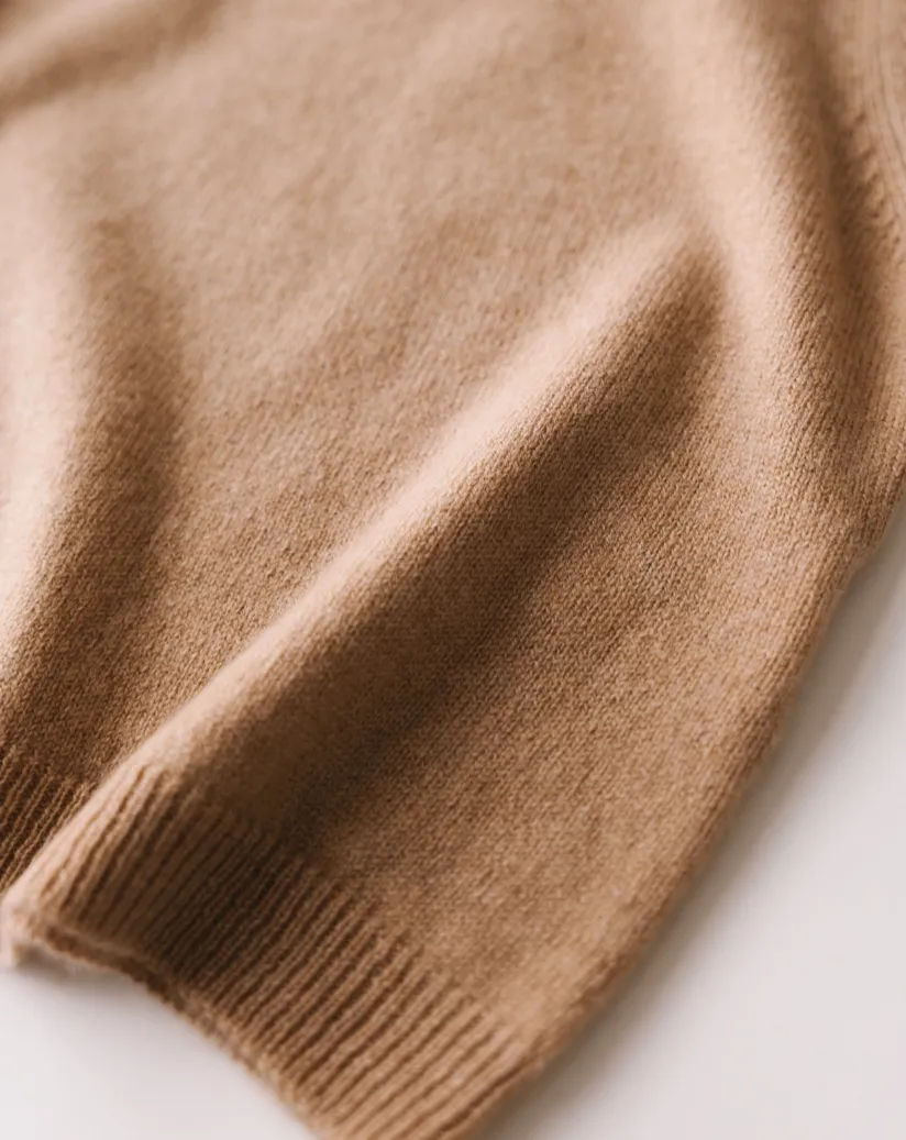 Baby Cashmere Sweater - Caramel Brown