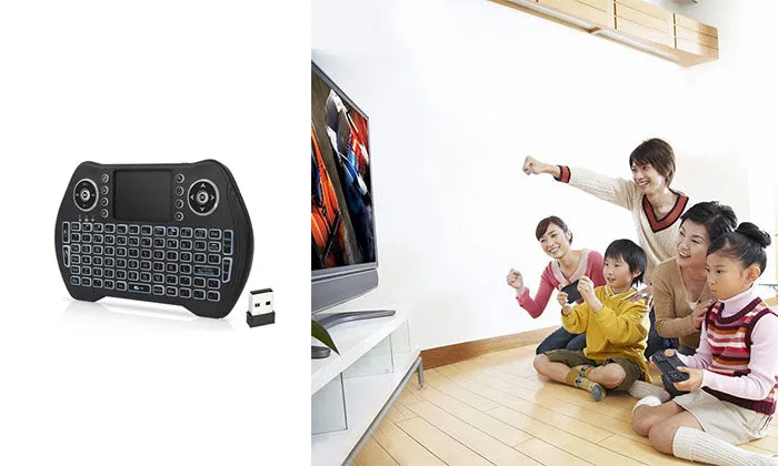 Backlit 2.4GHz Wireless Keyboard Touchpad Mouse