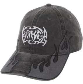 Baker Flames Dad Strapback Hat - Black