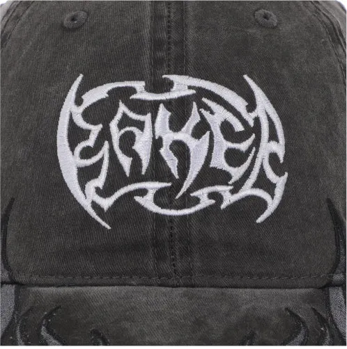 Baker Flames Dad Strapback Hat - Black