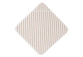 Bath cape 75x75cm Stripe Terry - Olive Green - GOTS