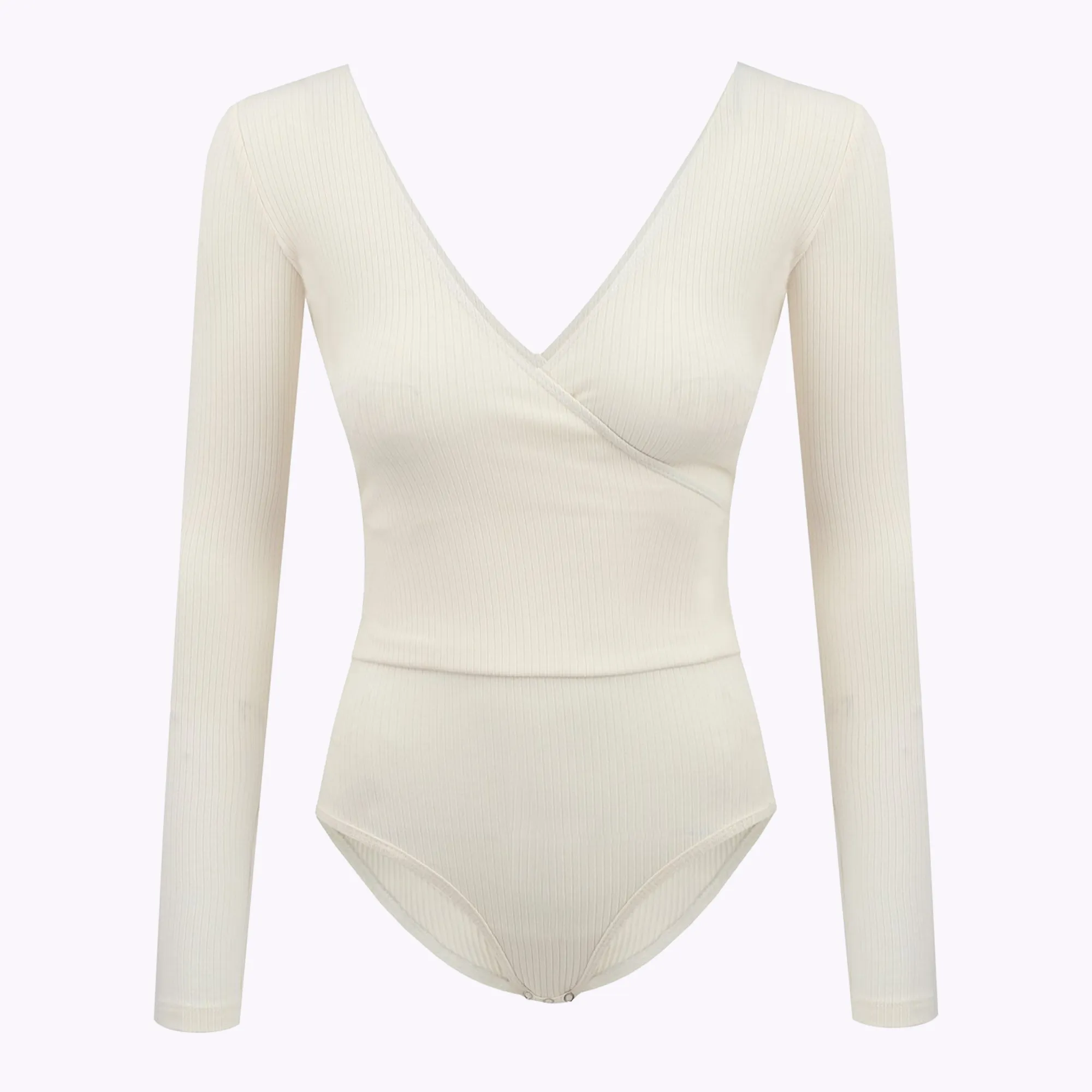 Bodysuit in organic cotton / 01 / 06 / cream white