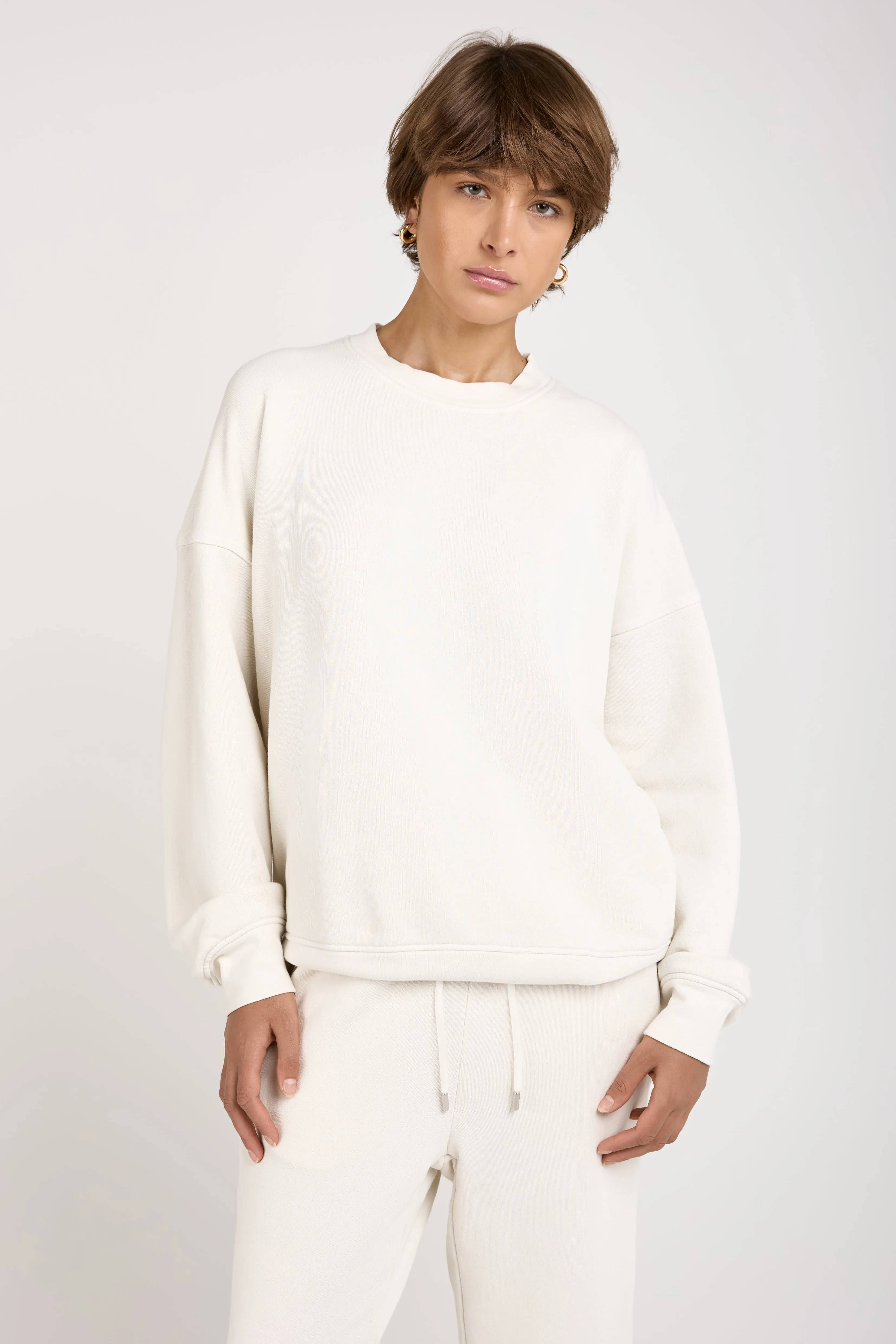Boston Crewneck Sweatshirt in Vintage Bone