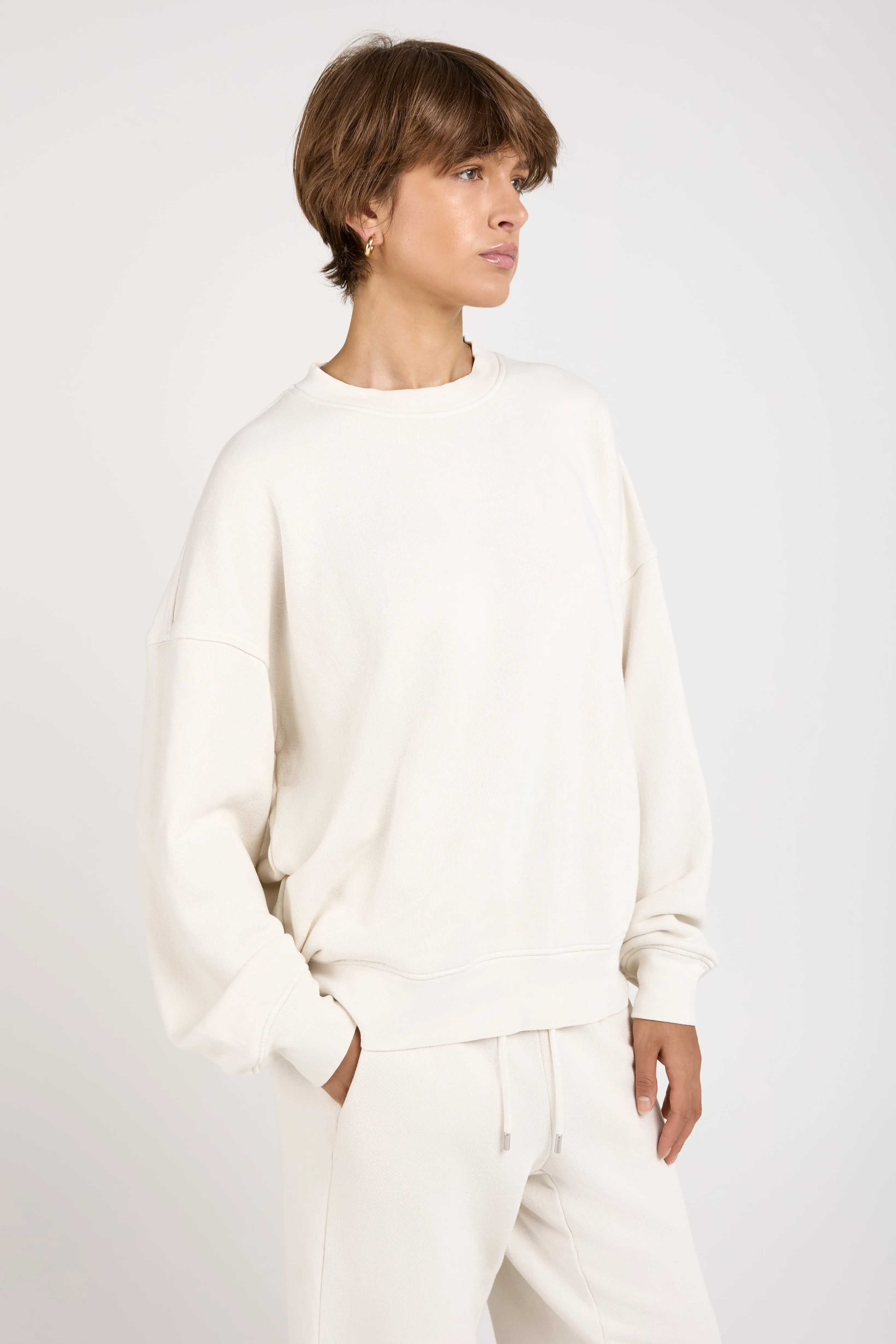 Boston Crewneck Sweatshirt in Vintage Bone