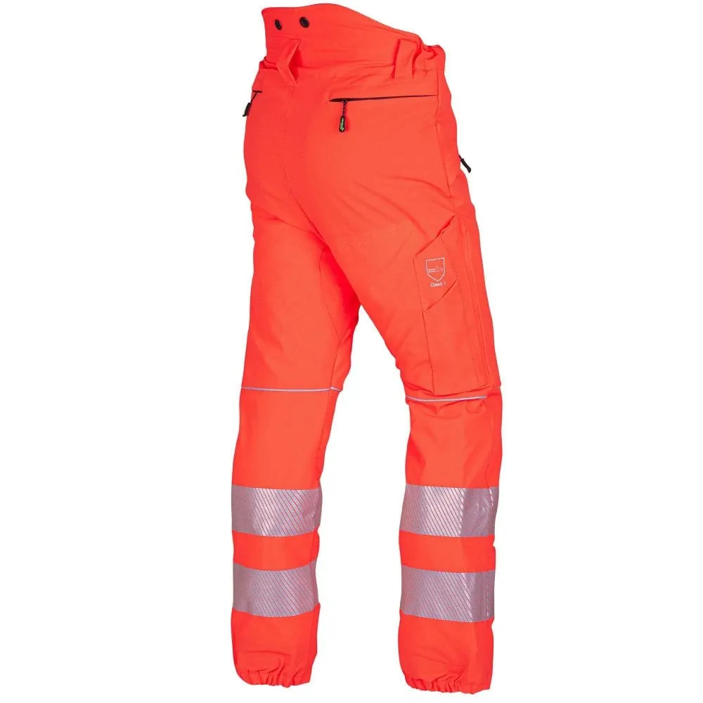 Breatheflex Chainsaw Trousers Design Type C Class 2 Hi Viz Orange