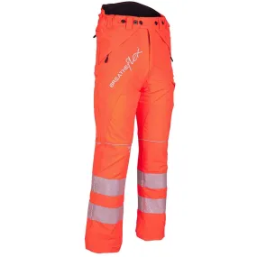 Breatheflex Chainsaw Trousers Design Type C Class 2 Hi Viz Orange