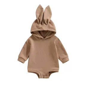 Brown Bunny Ears Baby Jumpsuit