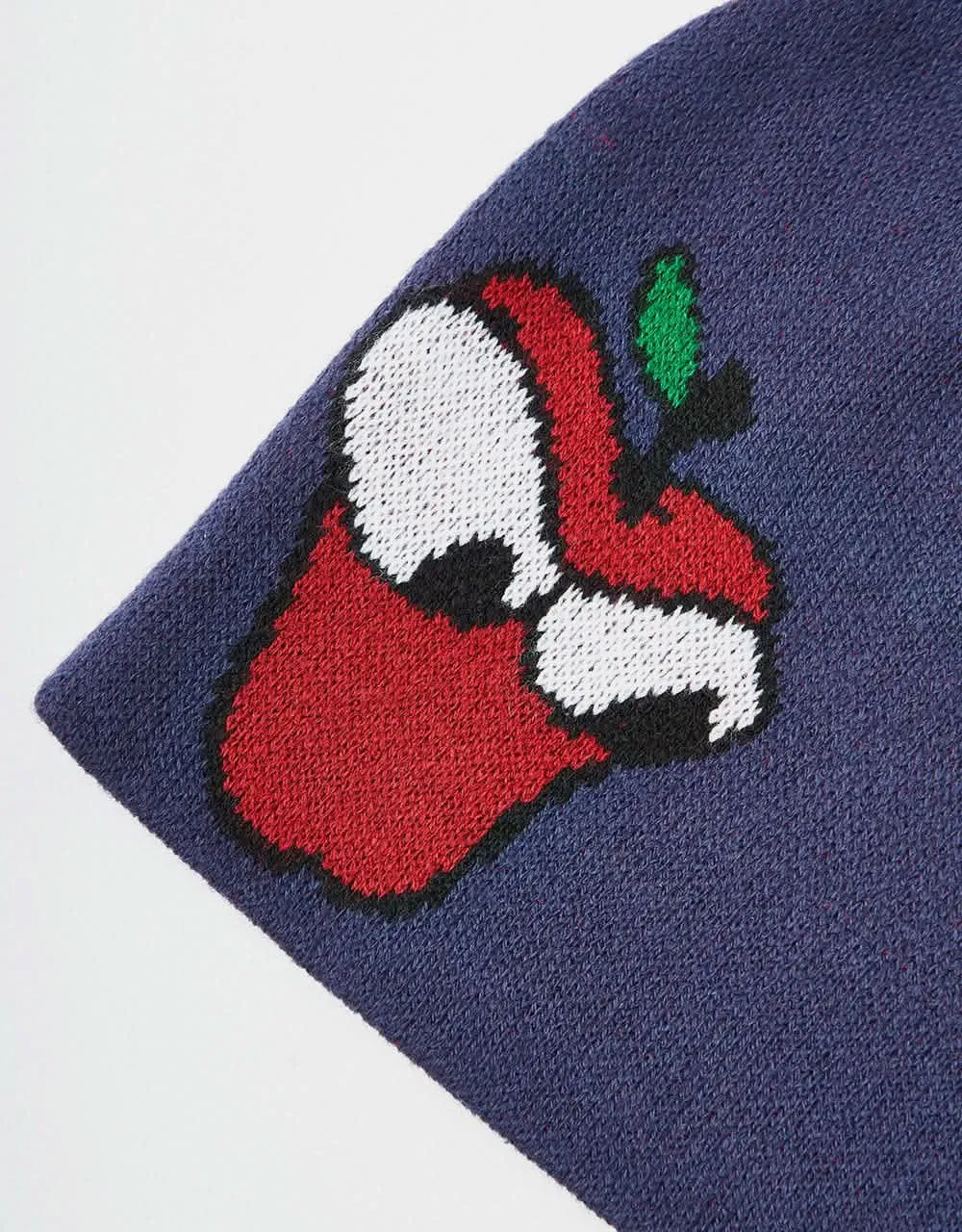 Butter Goods Big Apple Skull Beanie - Navy