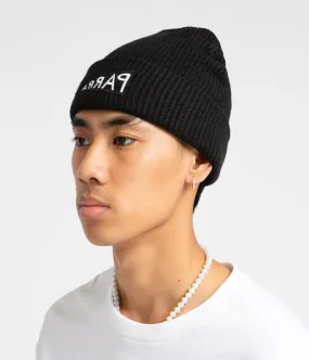 by Parra Mirrored Flag Logo Beanie - Black