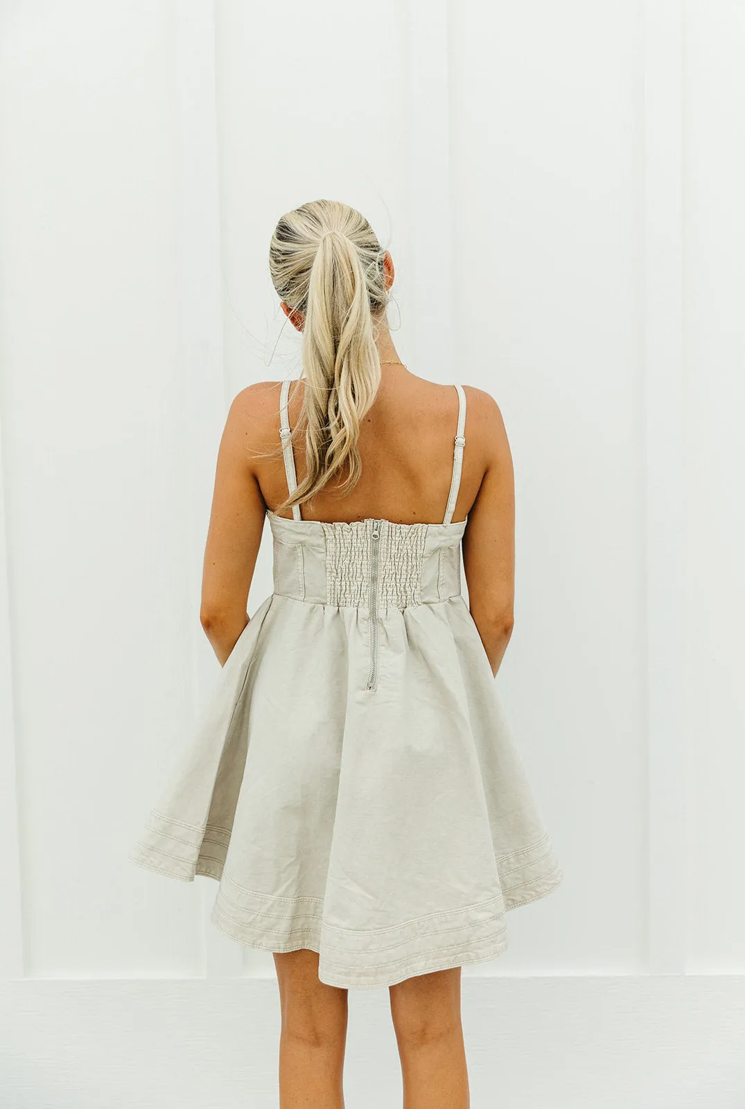 By The Way Mini Dress - Ecru