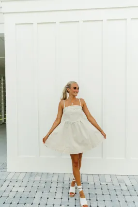 By The Way Mini Dress - Ecru