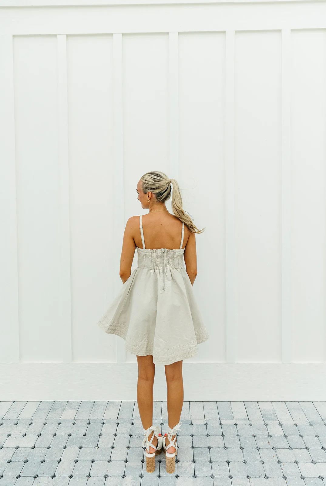 By The Way Mini Dress - Ecru