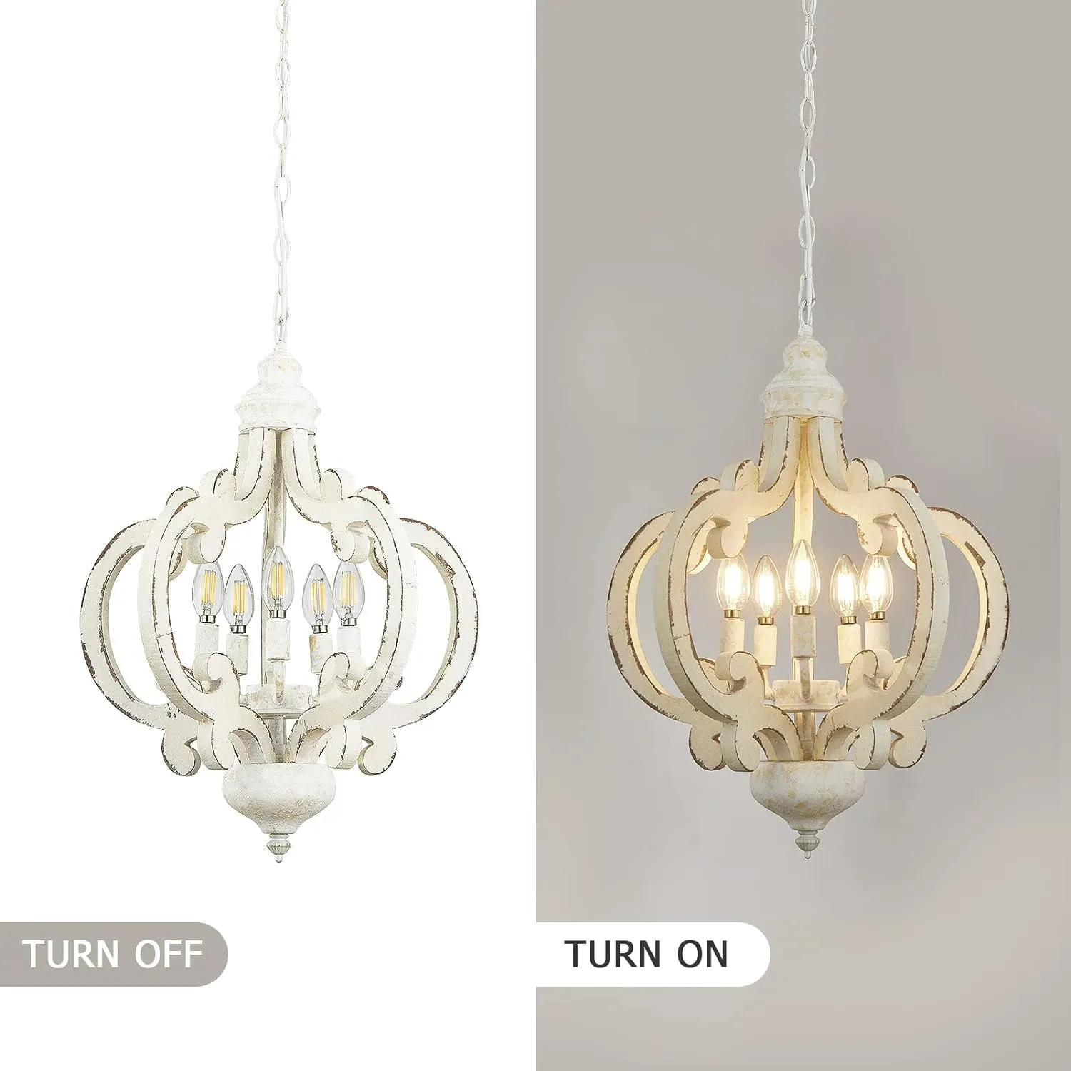 Cape Florida Light Fixture (White, 5-Light)