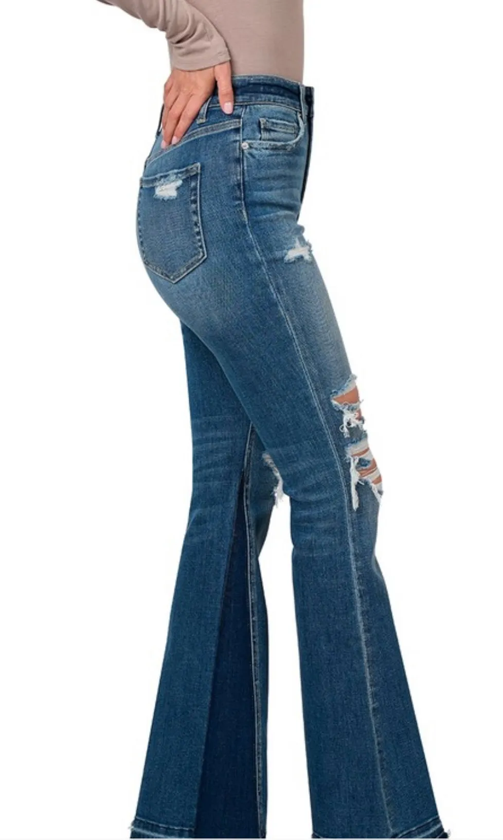 Cassidy Flare Jeans (Medium Wash)