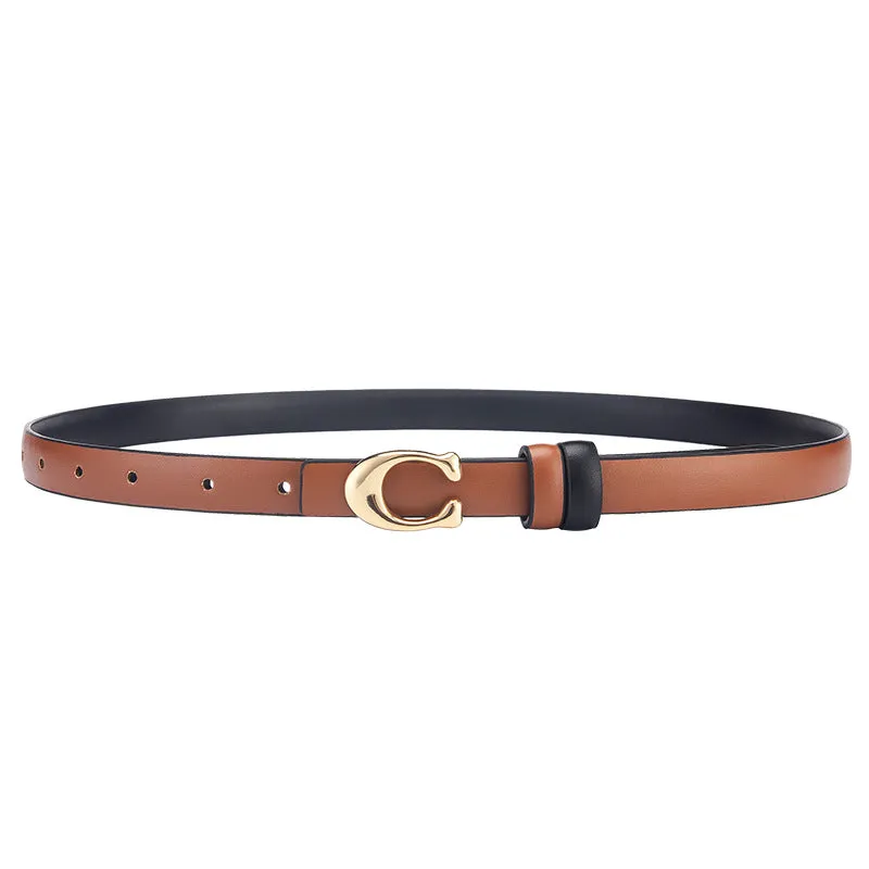 Chic Double-Sided Korean Style Adjustable Belt