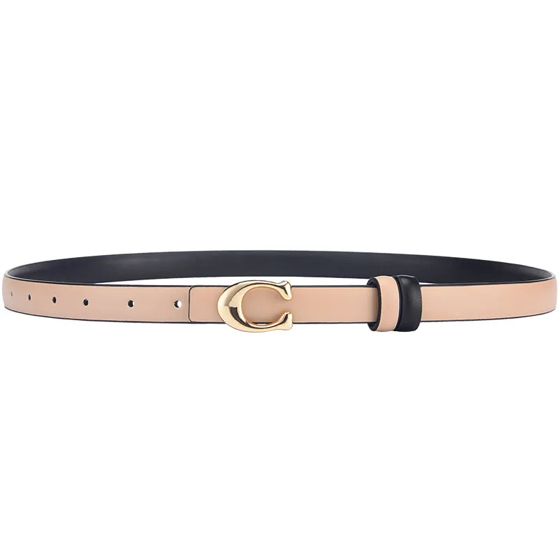 Chic Double-Sided Korean Style Adjustable Belt