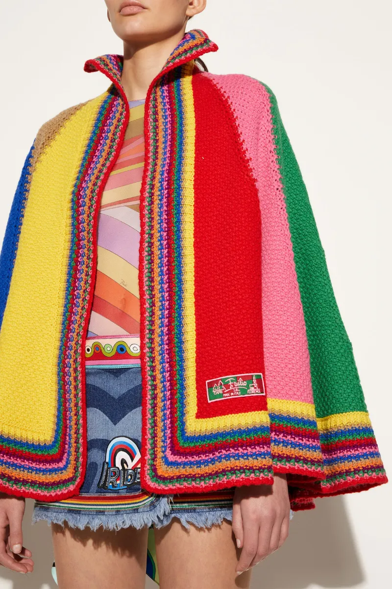 Colorblock Cape