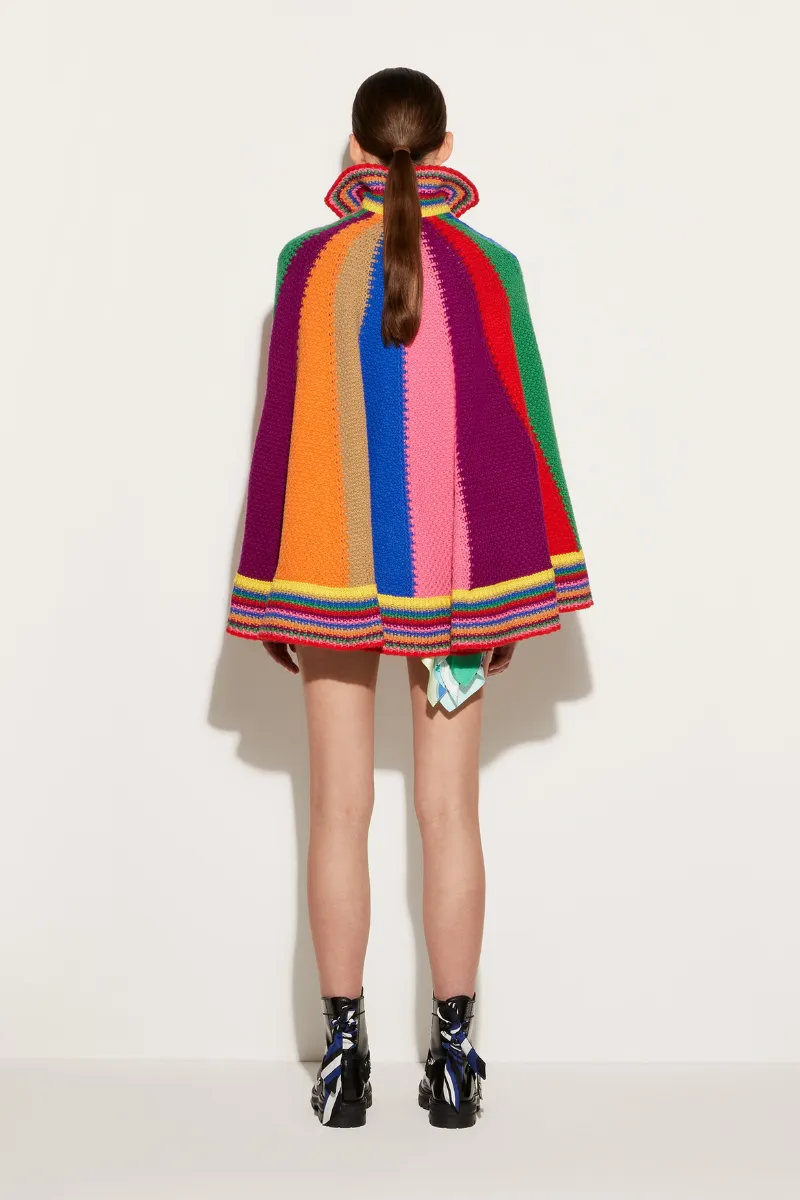 Colorblock Cape