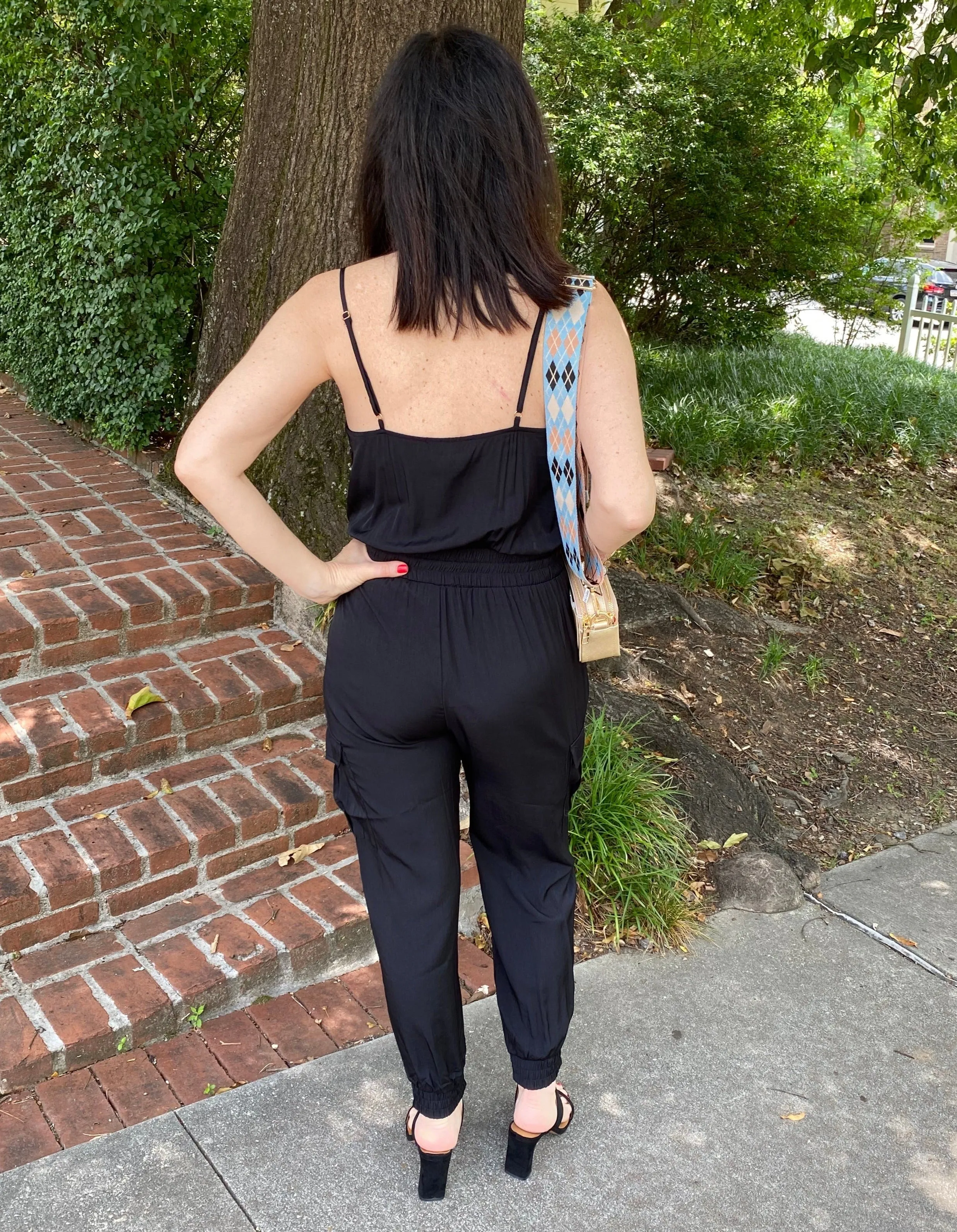 Cowl Neck Sleeveless Jumpsuit