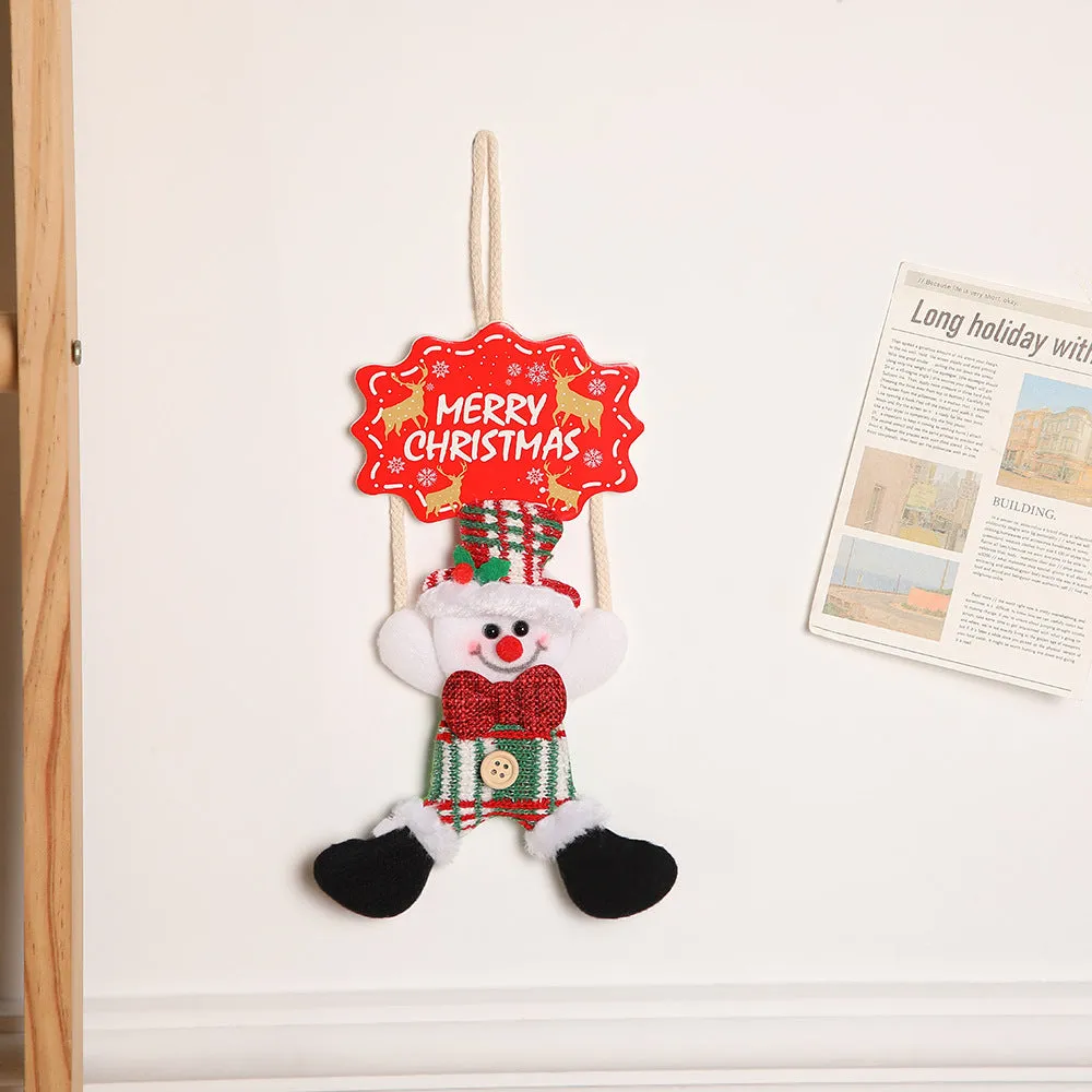 Creative Christmas Santa Claus Wall Hanging Pendant