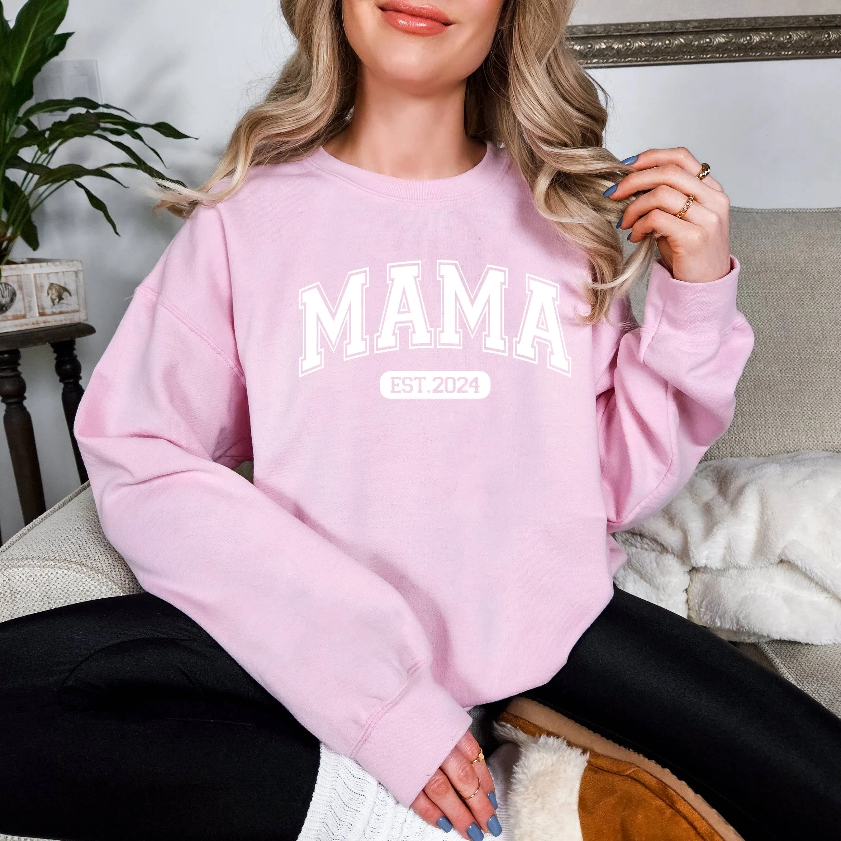 Custom MAMA Sweatshirt, Personalized Sweatshirt