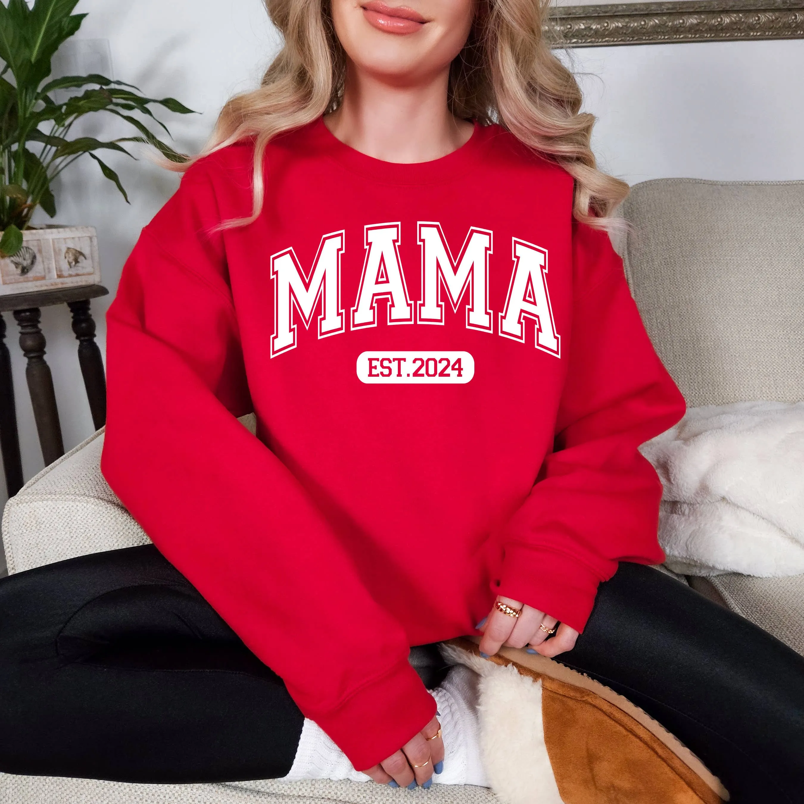 Custom MAMA Sweatshirt, Personalized Sweatshirt