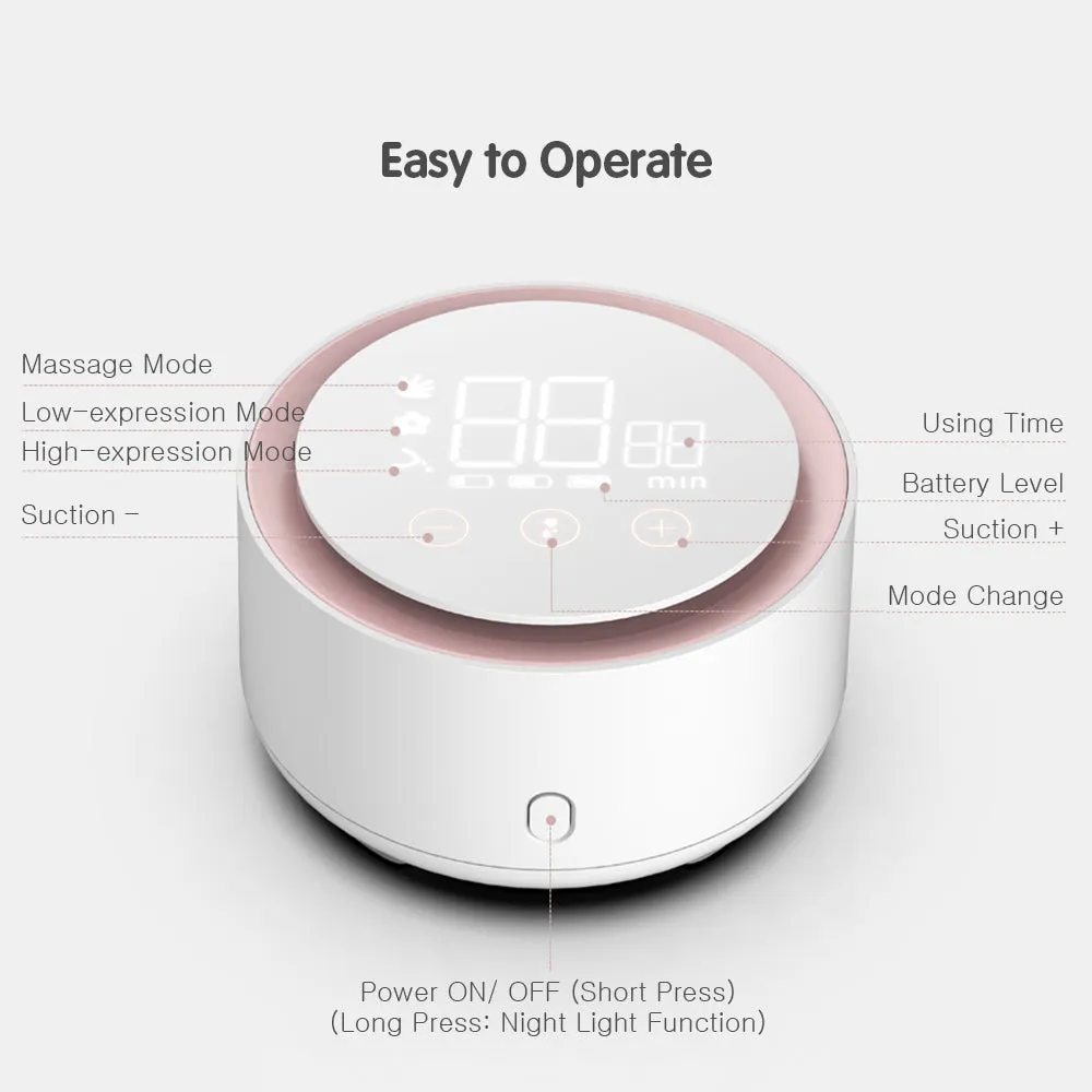 Electric Double Breast Pump with Night Light