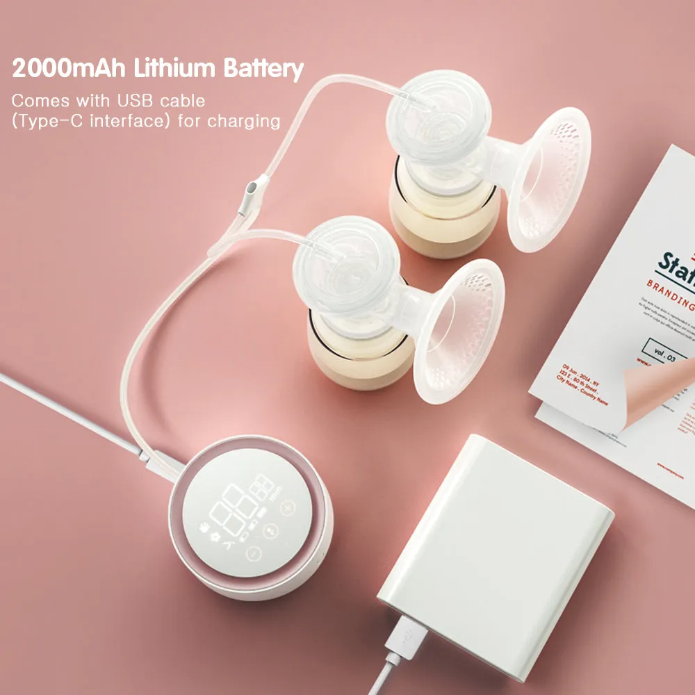 Electric Double Breast Pump with Night Light