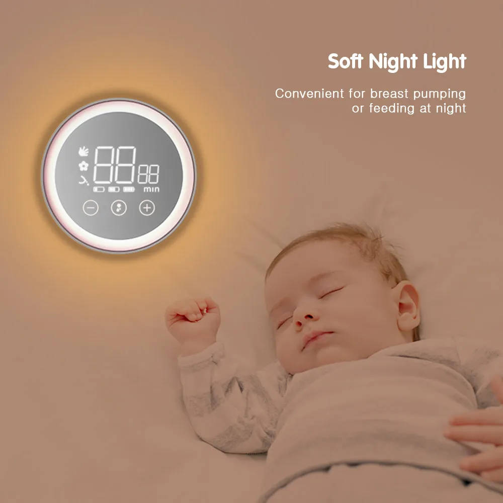 Electric Double Breast Pump with Night Light