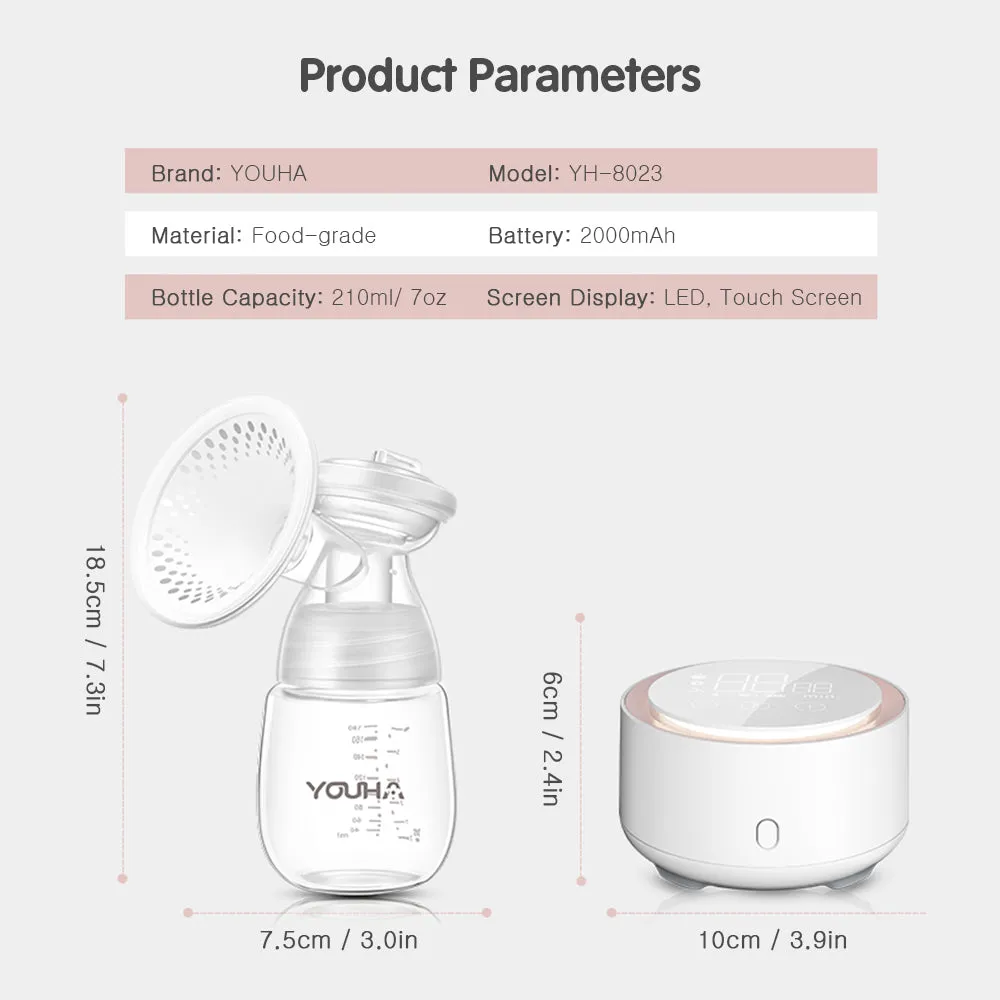 Electric Double Breast Pump with Night Light