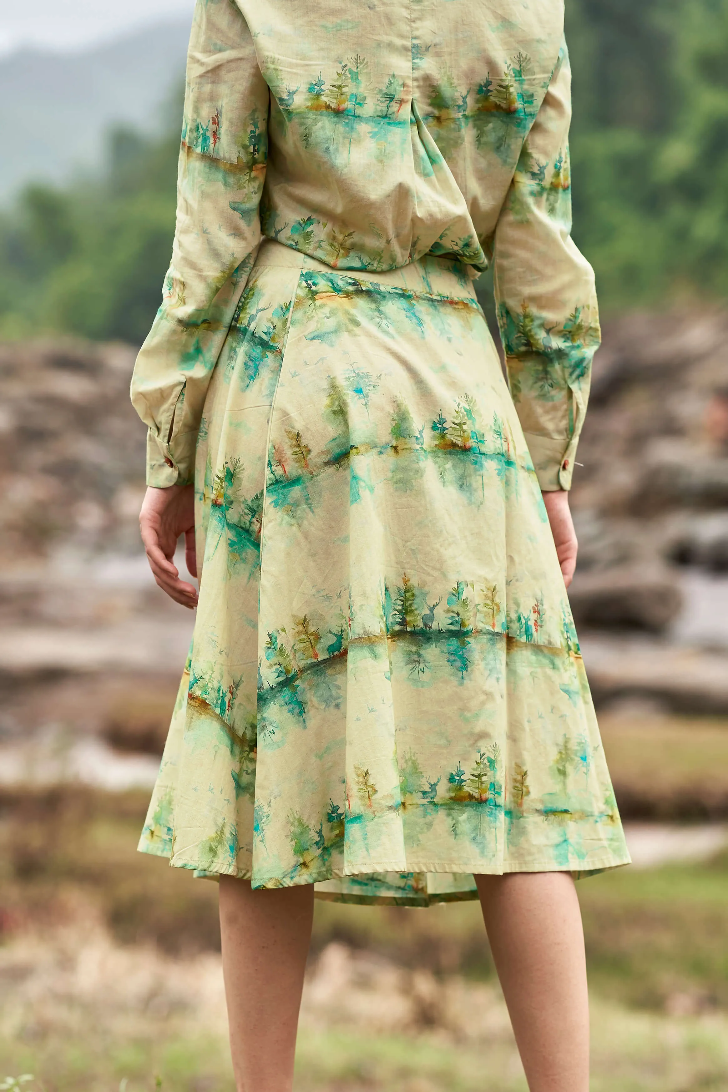 Elsa Regular Fit Midi Skirt