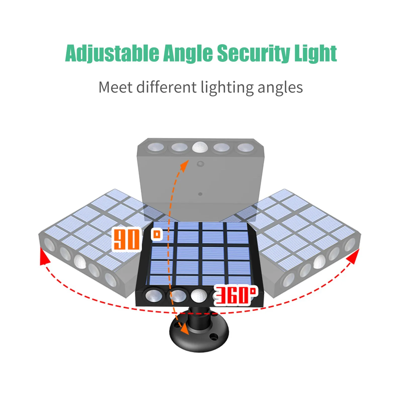 Fake Security Camera Shape LED Security Light Solar Powered