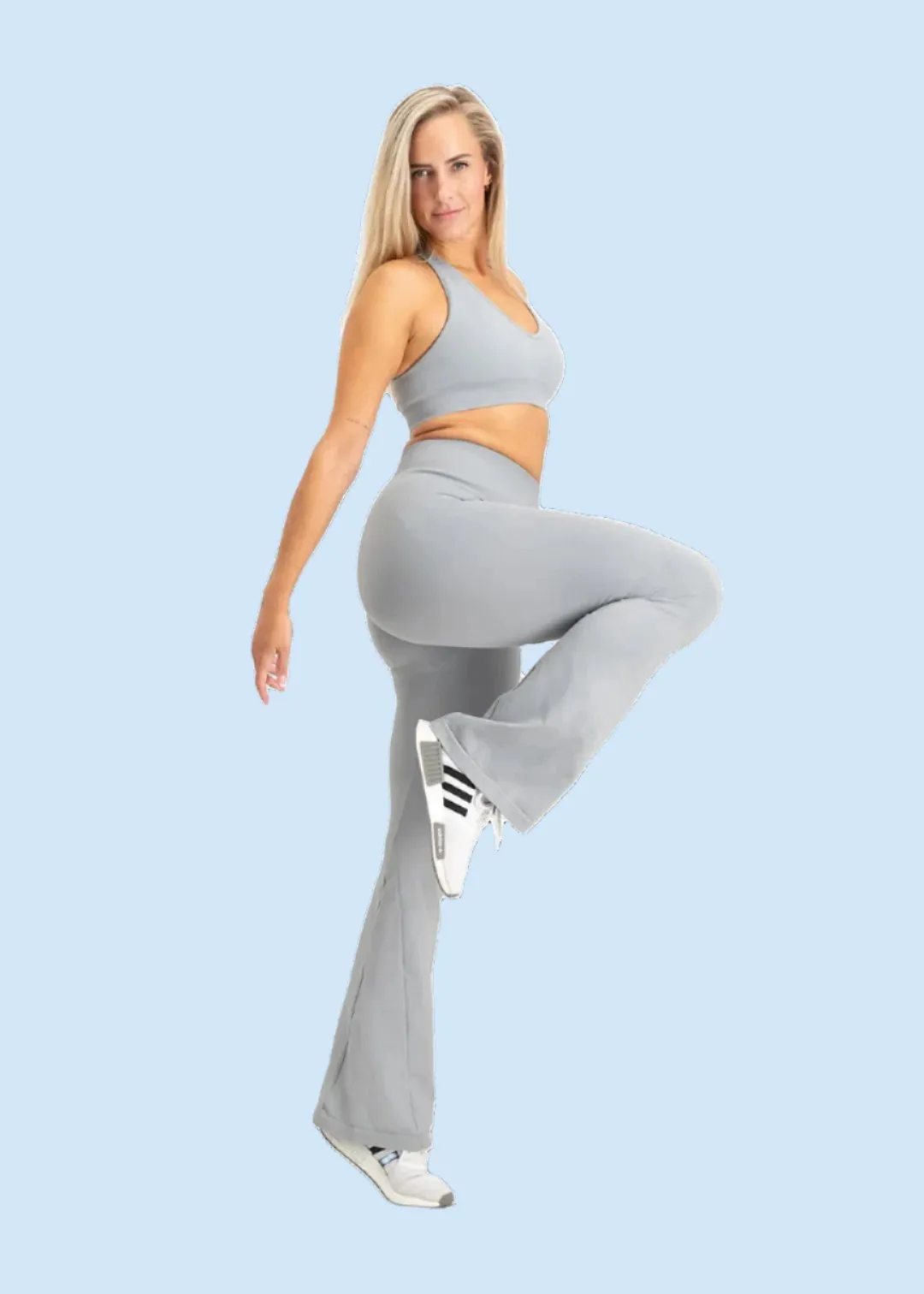 Flare Scrunch Legging - Grey