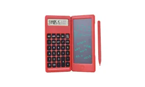 Foldable Calculator & 6 Inch LCD Writing Tablet