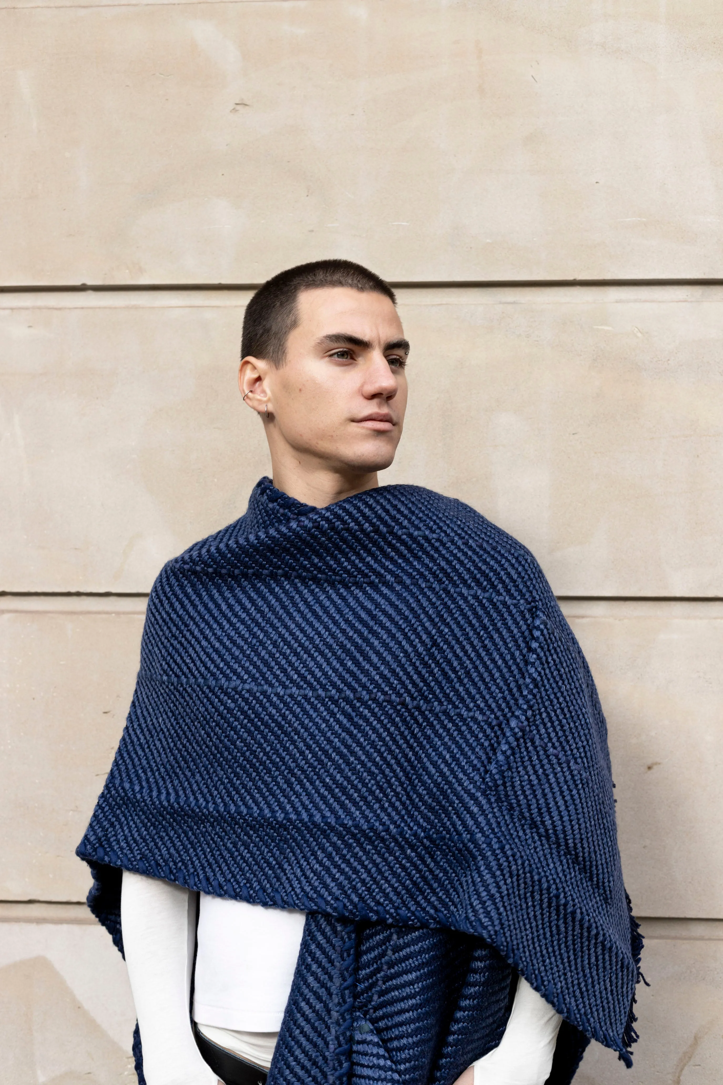 Gaston Cape with Pockets, Navy