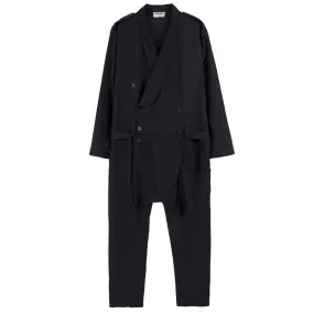 Gothic Belted Multi-Button Jumpsuit