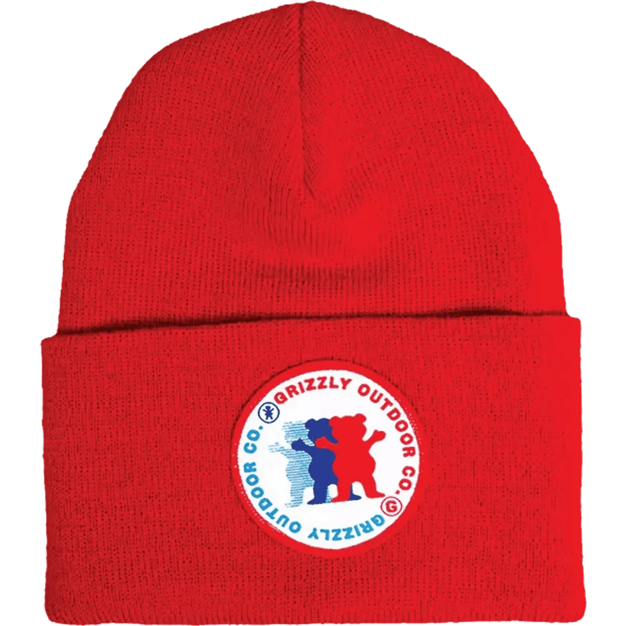 Grizzly Faceoff Red Beanie