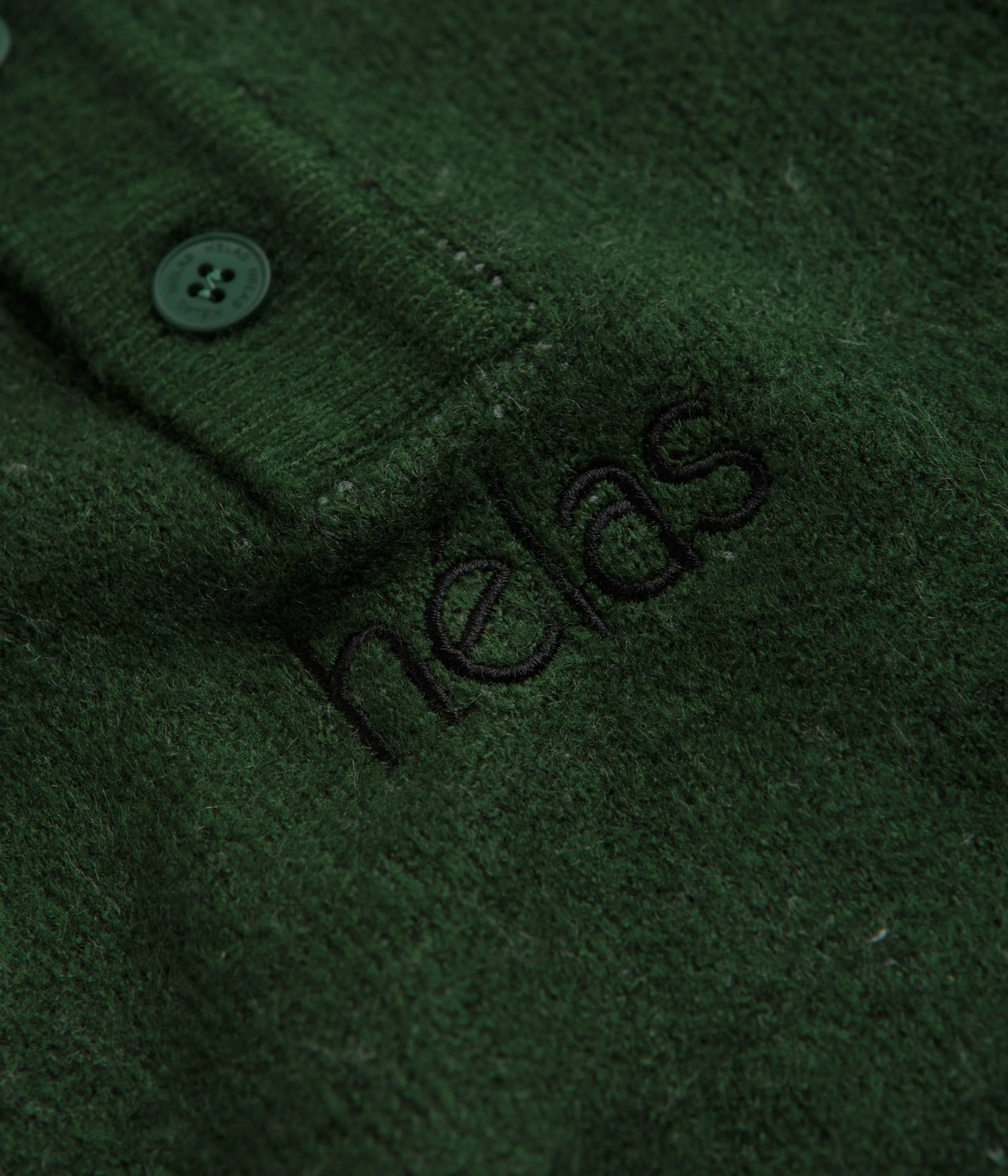Helas Apres-Ski Polo Knit Sweatshirt - Green