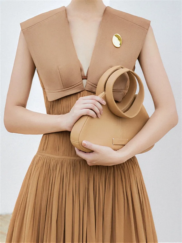 Helena Sleeveless Broad Collar Cocktail Dress - 2 Colors