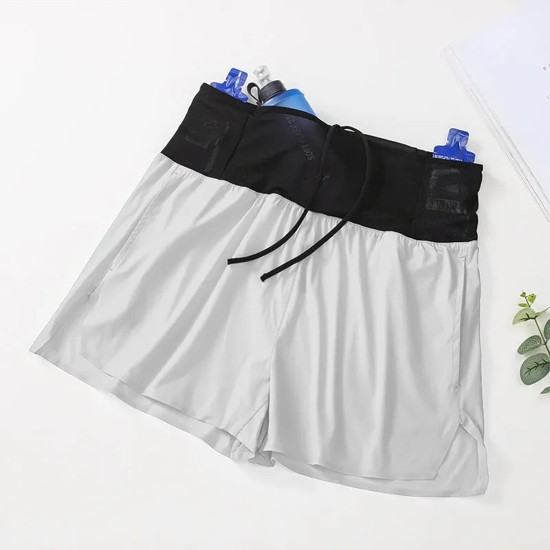 High-Performance Spandex and Nylon Athletic Shorts